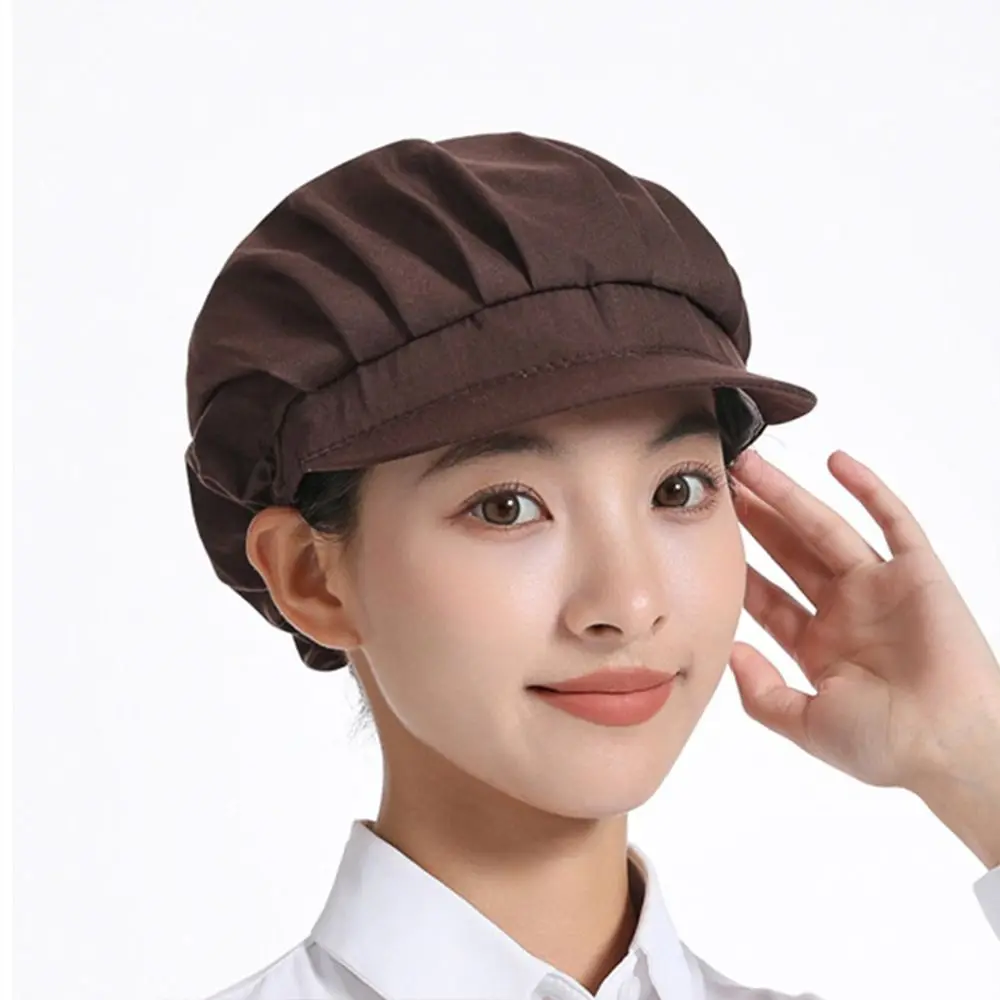 Simple Elastic Workshop Work Hat Smoke-proof Dust-proof Chef Hat Hair Fall-proof Breathable Work Wear Food Service