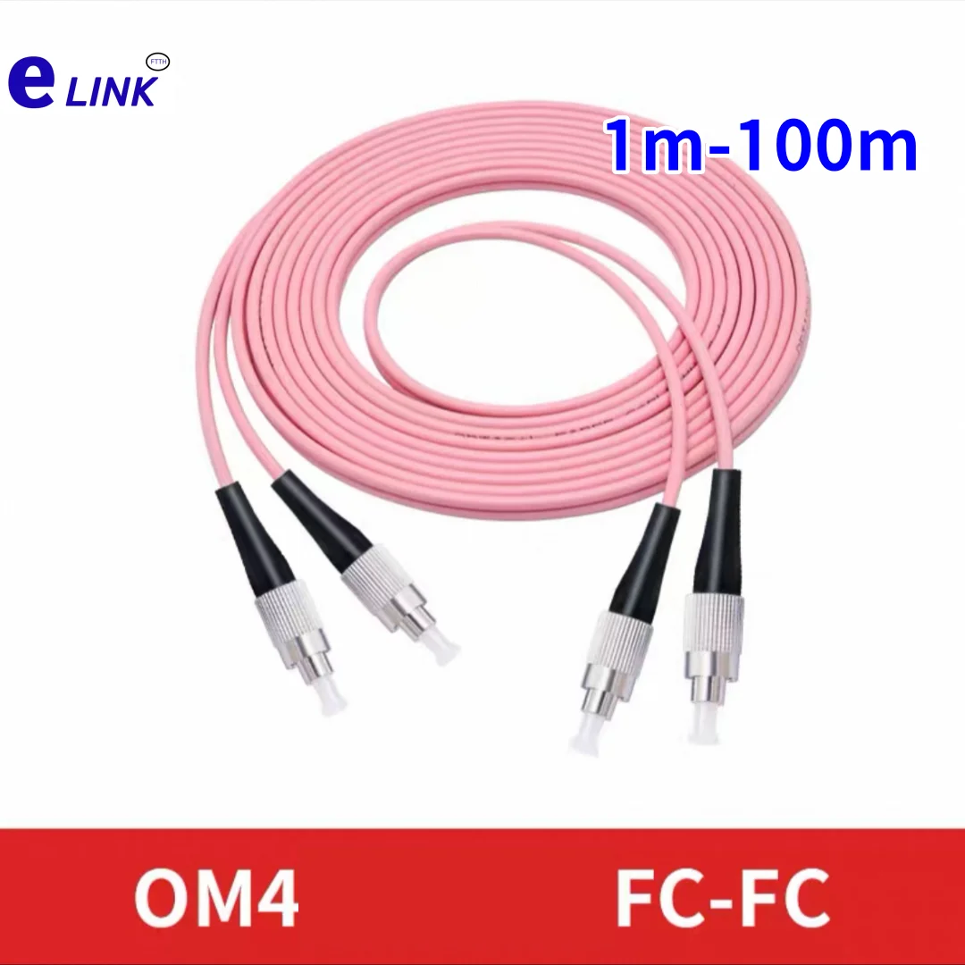 

fiber patch cord FC-FC OM4 duplex 20m 30m 100m FC DX Multimode cable 1m2m3m5m7m10m optical fibre jumper free shipping ELINK