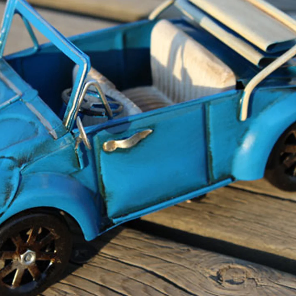 

Iron Crafts Tractor Ornaments Desktop Decoration Home Iron Crafts Office Creative Tabletop Adornment Decor Blue