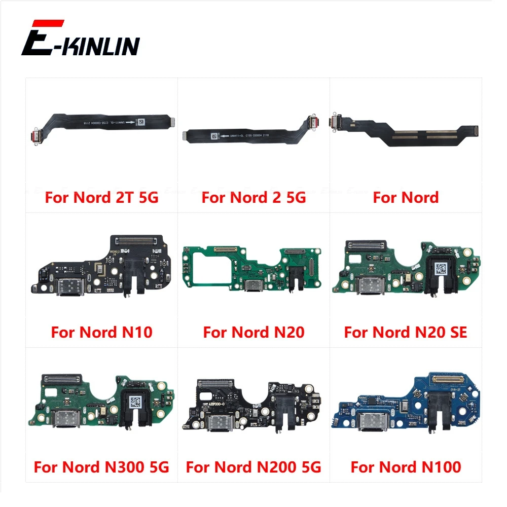 USB Charger Connector Port Plug Flex Cable For OnePlus Nord 2 2T N10 N20 SE N100 N200 N300 5G Power Charging Dock Port Board