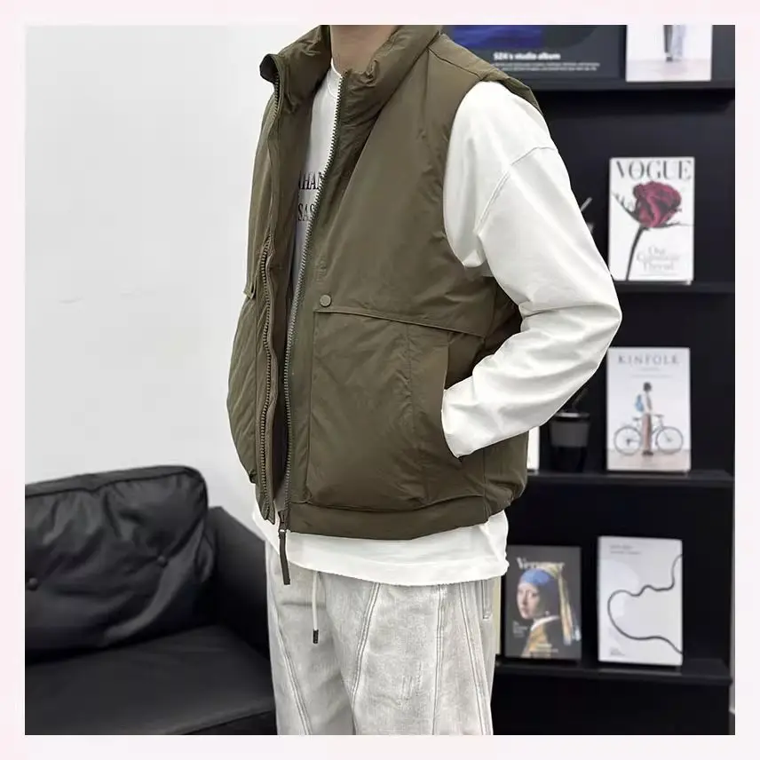 

Ретро-жилет рабочий мужской с множеством карманов, свободный повседневный модный китайский трендовый функциональный легкий жилет в стиле BF