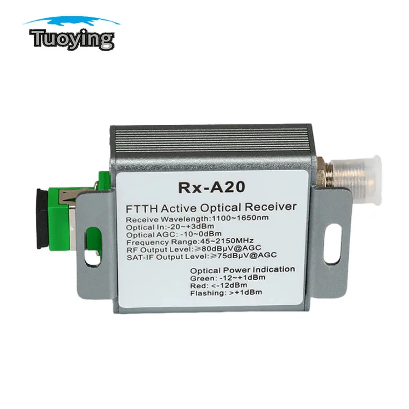 

1550nm Optical Receiver Active Ftth Fibre Optic Receiver, Satellite Cable Tv Transmitter Fibre To Rf,