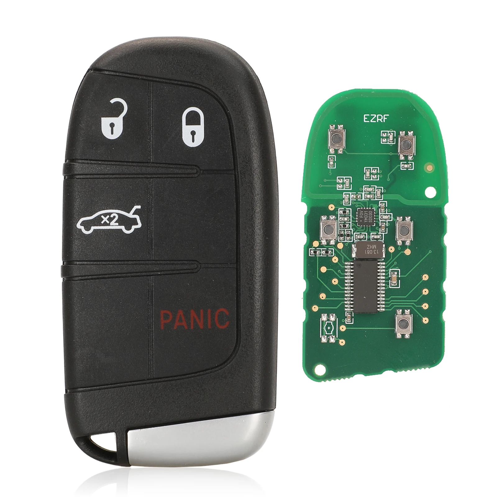 Jingyuqin Remote Key 433 Mhz ASK 4A/pcf7953M Für Chrysler 200 2015-2022 Für Dodge Charger 2019-2022 M3N 40821302