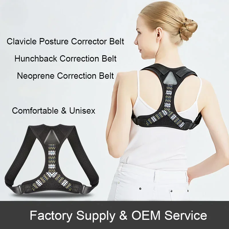 Back Brace Anti-Camel Posture Corrector Hunchback Correction Shoulder Support Belt Painrelief Belt Clavicle Spine Support Strap