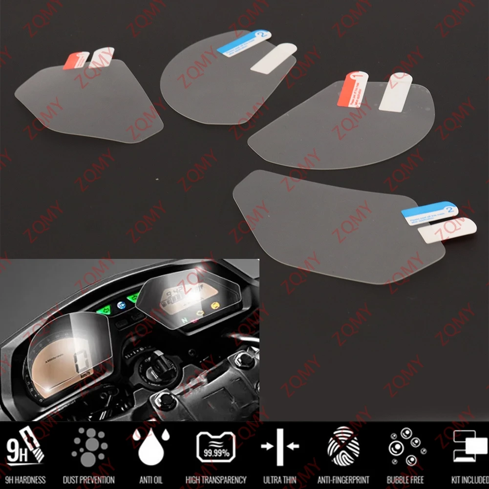 4Pcs Motorcycle Speedometer Protective Film Dashboard Screen Protector For Honda CBR650F CB650F CBR CB 650F 2017-2018