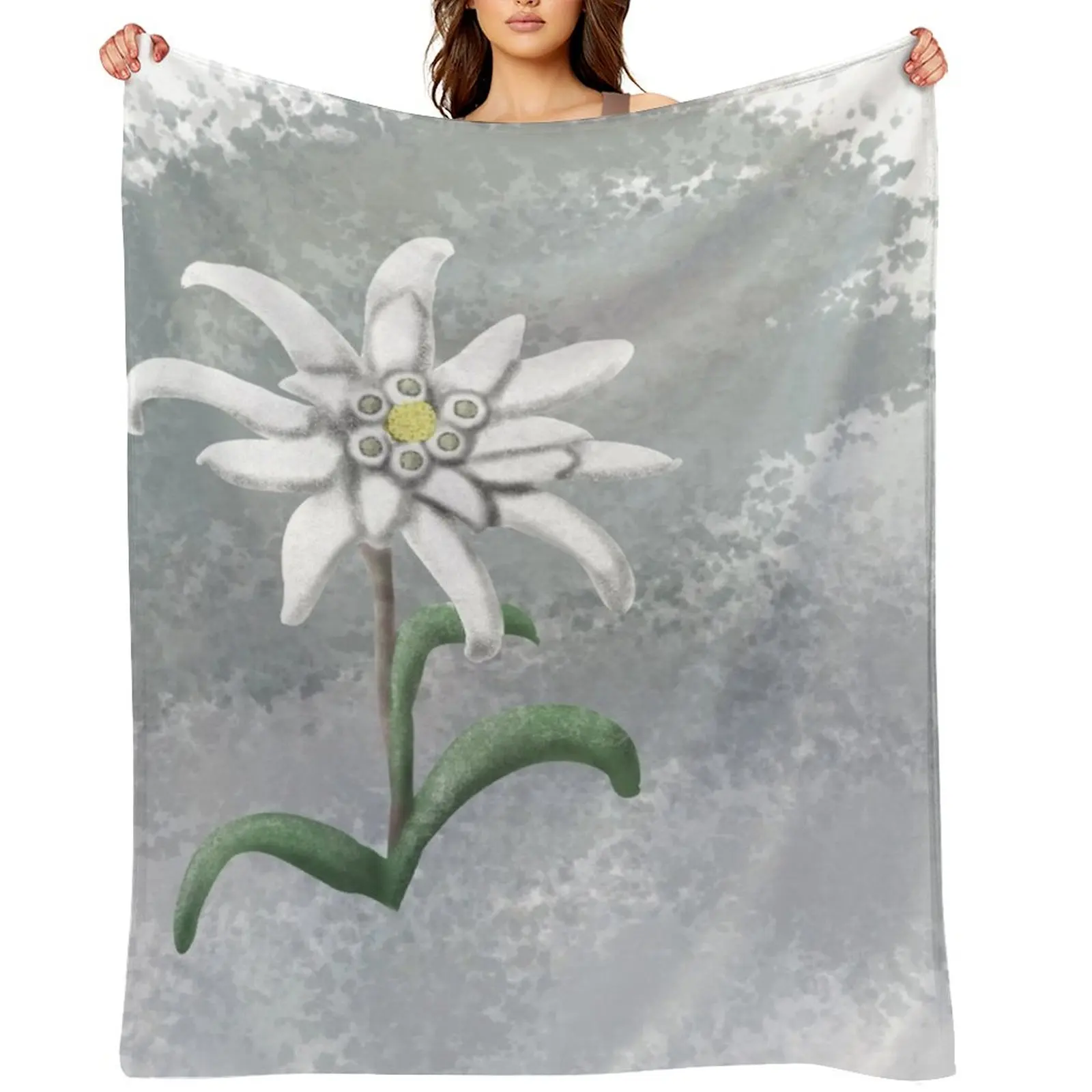 

Strength and Beauty- Edelweiss Throw Blanket christmas gifts Loose For Sofa Thin Sofas Blankets