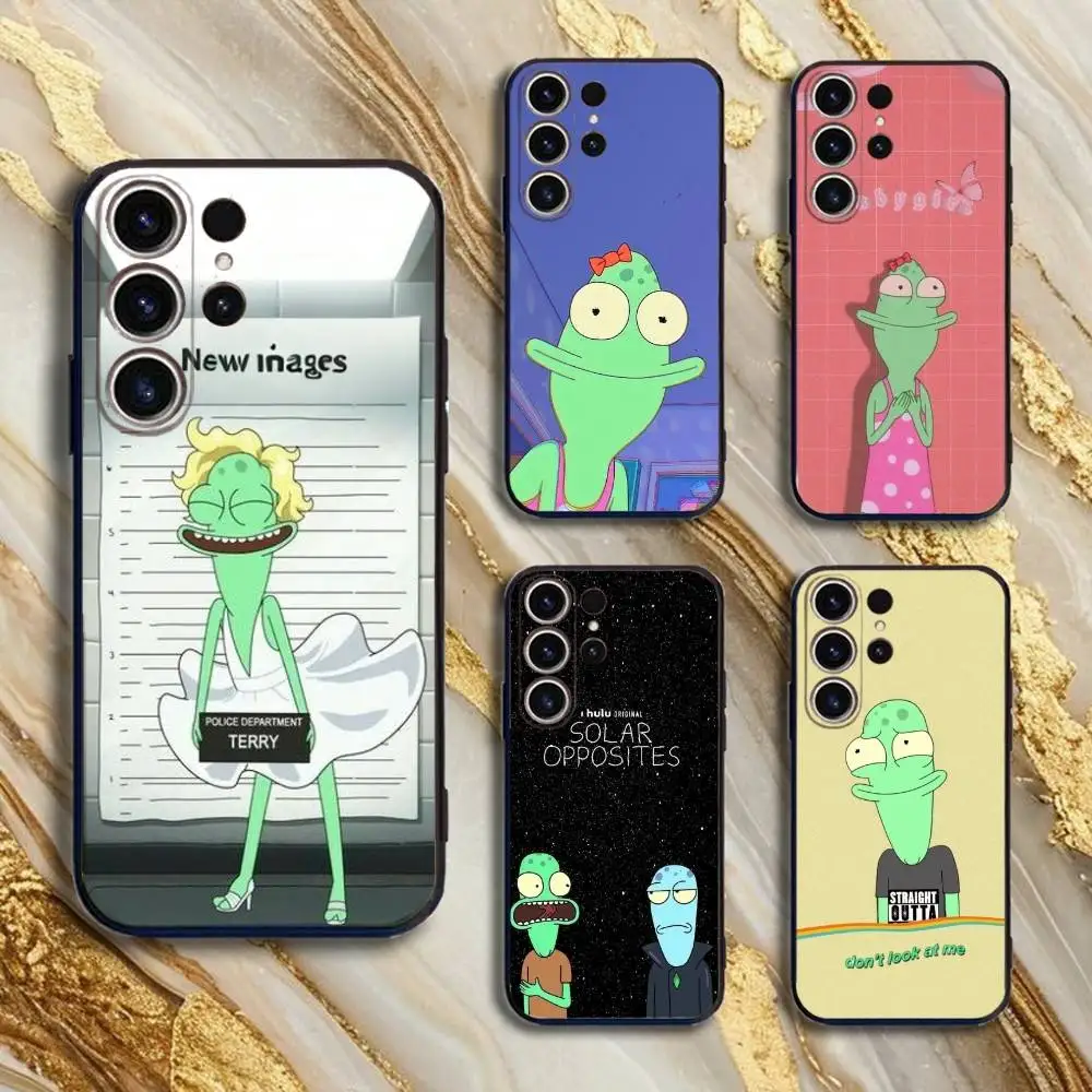 

Anime S-Solar Opposites pupa Phone Case For SamsungS25,24,21,22,23,30,Ultra,20,Plus,Fe,Lite,Note,10,9,5G Black Cover