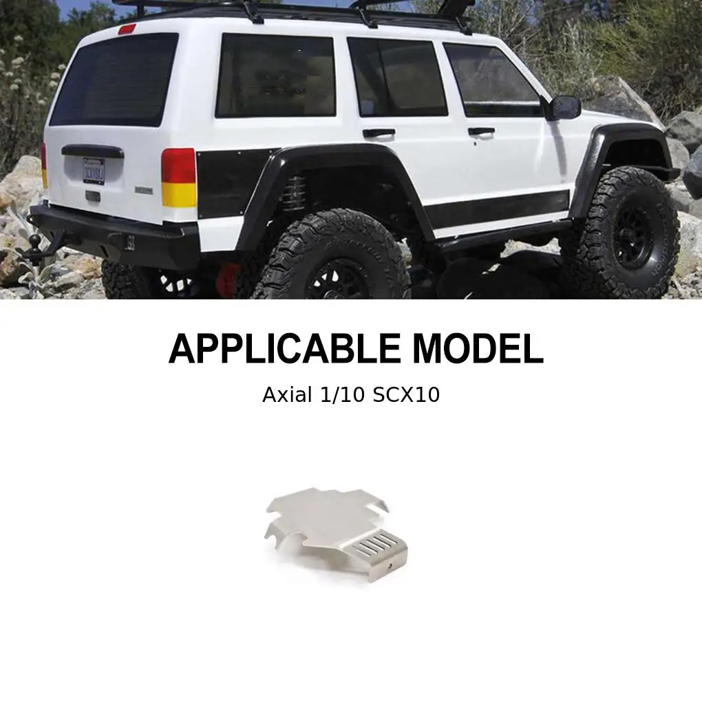 

Steel 1/10 Rear Bumper For Axial SCX10 TRX4 TRX6 RC Car Part RC Car Accessories Replacement Parts RC Upgrade Part Silver