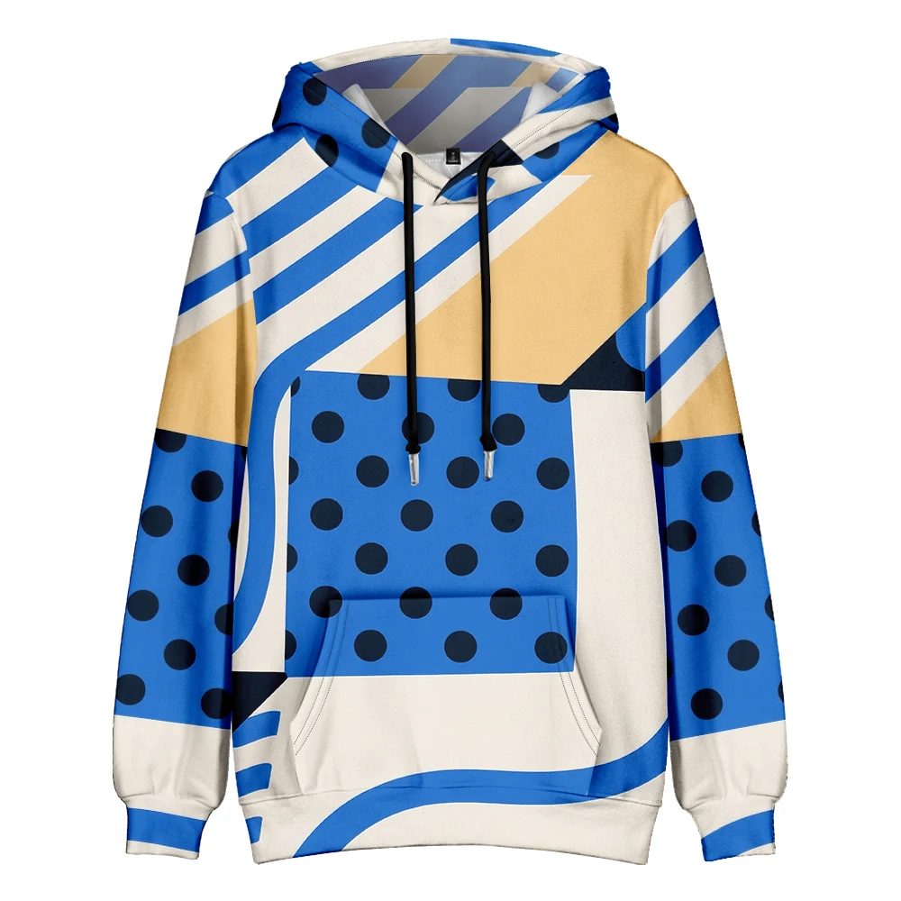 

Women's Modern Geometric Print Hoodie Pink Black White Color Block Hispter Long Sleeve Winter Pullovers Unisex Fun Streetwear