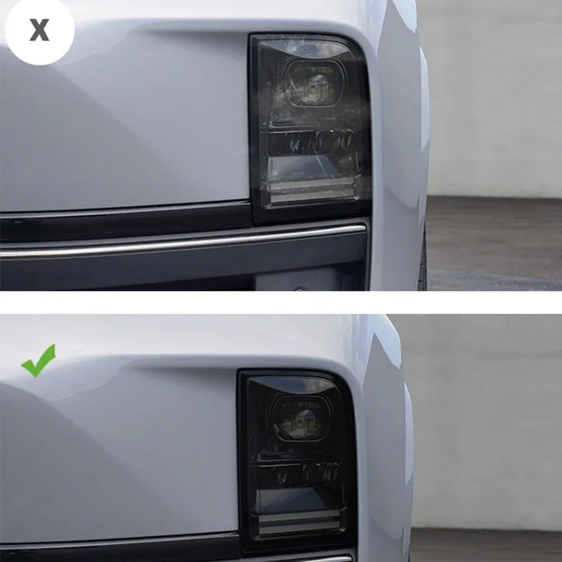 For Leading Ideal LiXiang L9 2022 2023 Car Headlight Tint Smoke Black Protective Film Protection Transparent TPU
