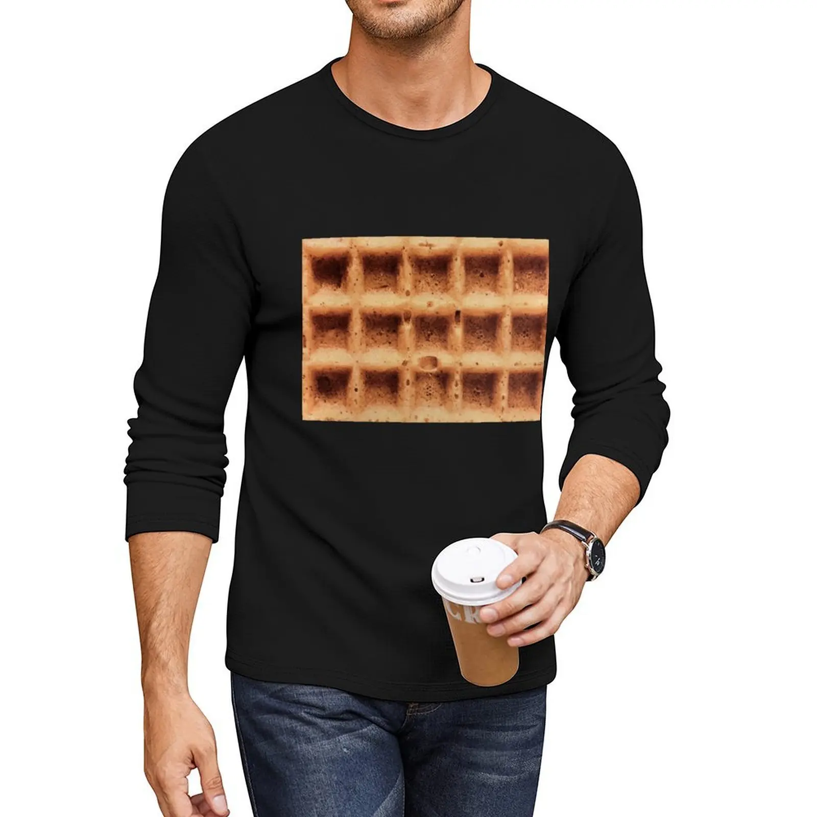 

Waffle Time! Long T-Shirt graphic t shirt animal print shirt for boys vintage t shirt black t shirts mens graphic t-shirts pack