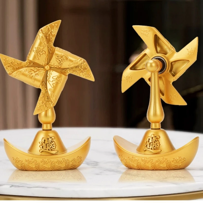Unique Rotating Windmill Ornament For Interior Decors And Auspiciously Ambiances B03E