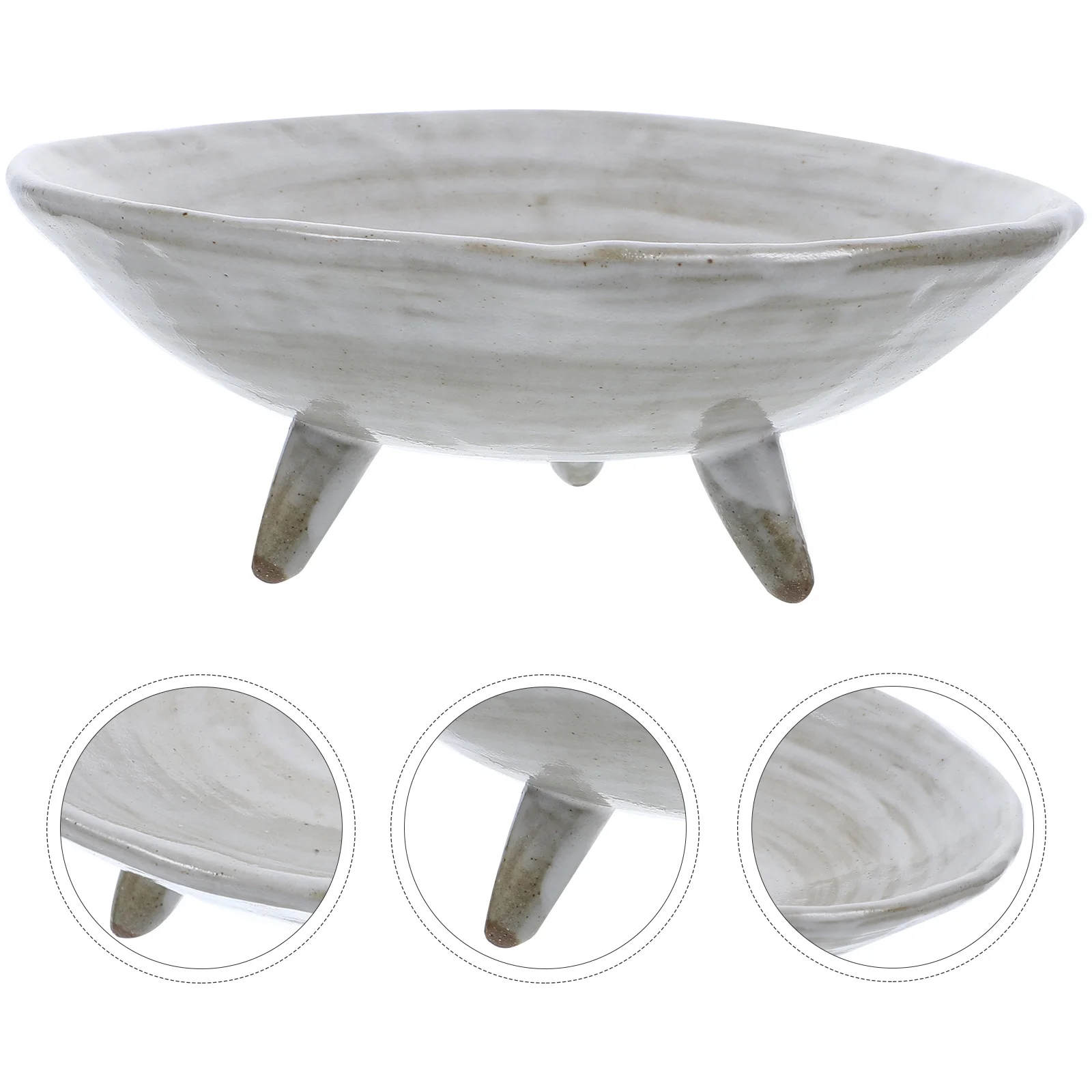 

Ceramic Fruit Tray Footed Design High Display Plate Multipurpose Home Restaurant Decor Fruit Tray Cake Stand