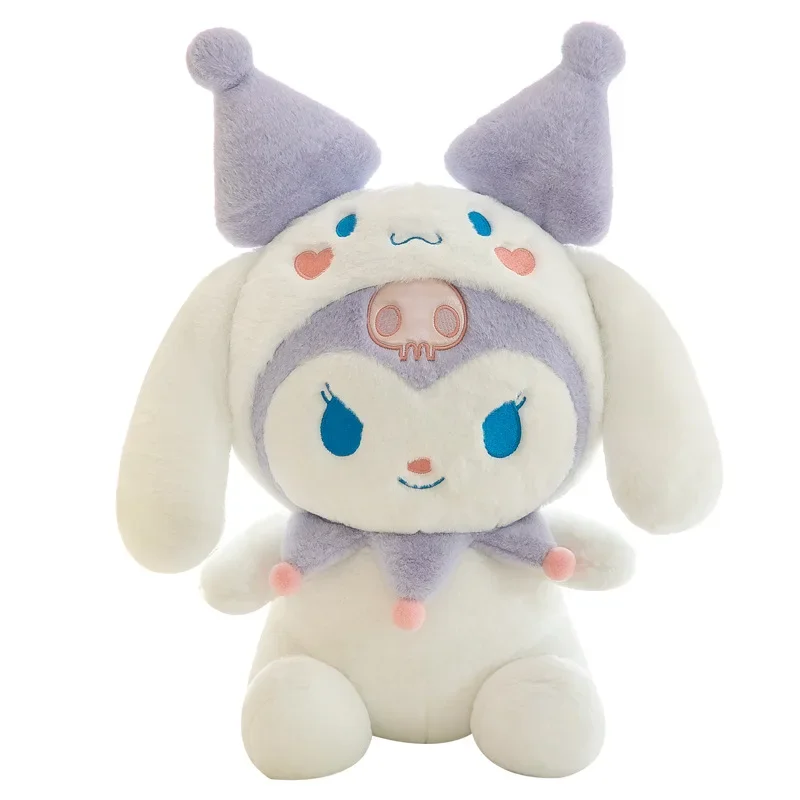 SanrioTransformation Kuromi Cinnamoroll Boneca De Pelúcia De Tamanho Grande, Peluches Kawaii, Brinquedo De Pelúcia Macia, Travesseiro Para Crianças, Presente De Aniversário Para Meninas