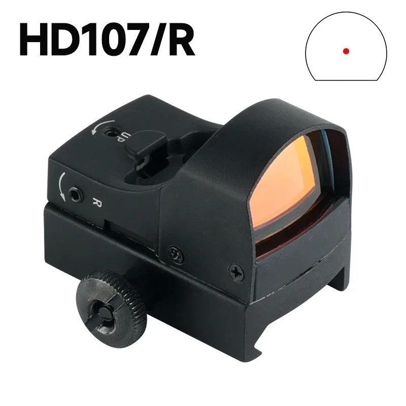 Mini Red Dot Sight Tactical Optica Scope Hunting Shooting Compact Riflescope Reflex Handgun Airsoft Sight 20-22mm Rail