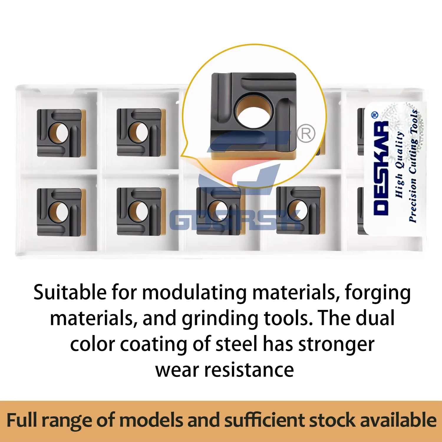 DESKAR 100% Original Numerical Control SNMG120408-TM/R-S SNMG190612-CV LF9218 Square Outer Circle Turning Insert For Steel Parts