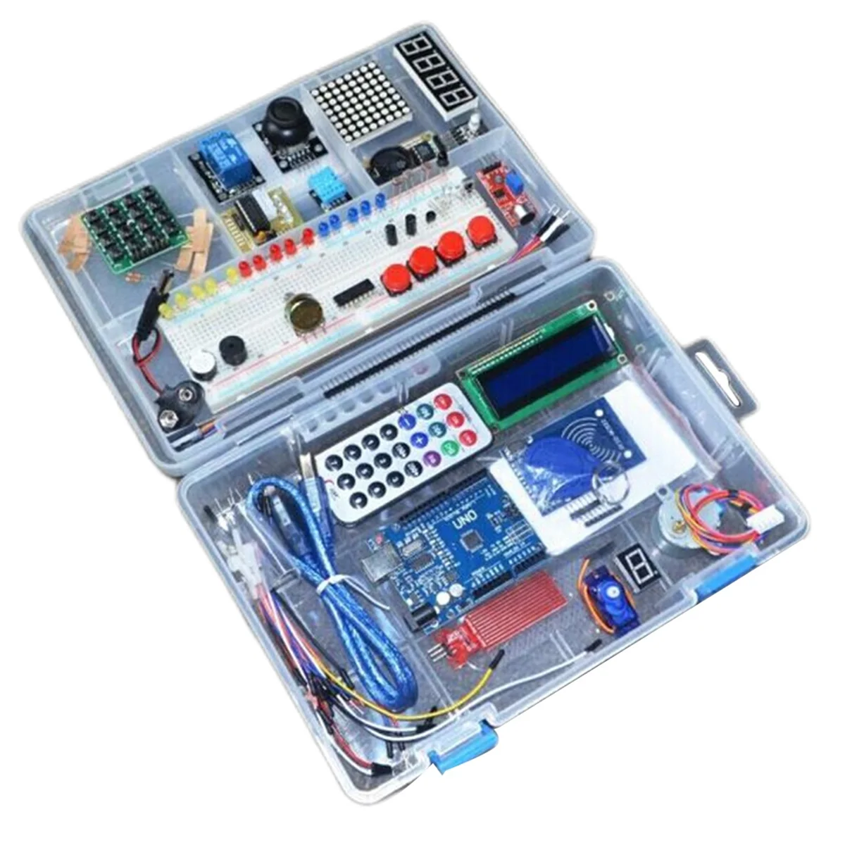 

RFID Learn Kit LCD 1602 Upgraded Advanced Version Kit for R3 Open Source Programmable Robot DIY Kit