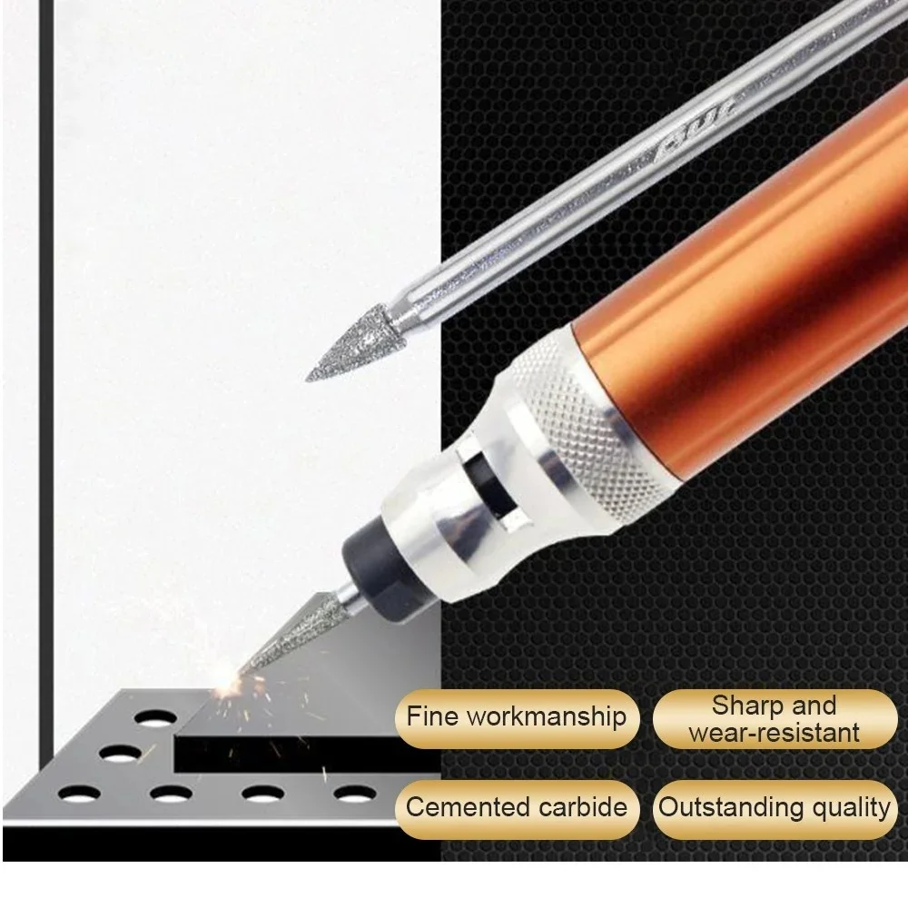 30pcs Wear-resistant Diamond Burs Drill Bit Set Diamond Grinding Head For Carving Polishing Woodworking 2.35/3mm Rotary Tool Set