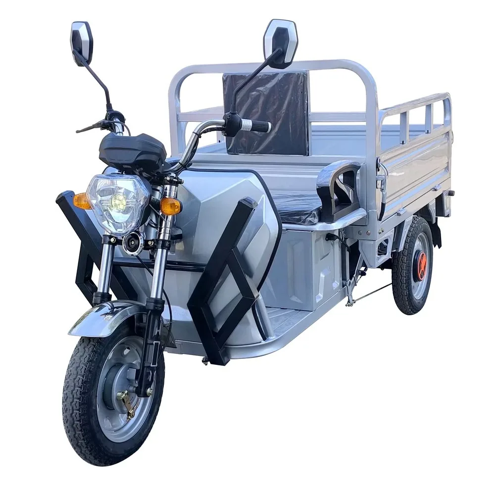High Capacity 60V 1000W Powerful Motor Electric Cargo Tricycle, Adult 3 Wheel Delivery Bike