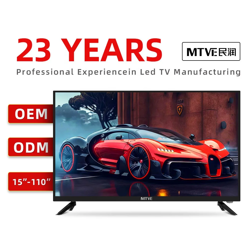 MTVE  Smart TV 4k Screen Ultra Hd Led Android Wifi Television 32 Inch LED Light Multimedia HDTV VGA AV TV USB HD