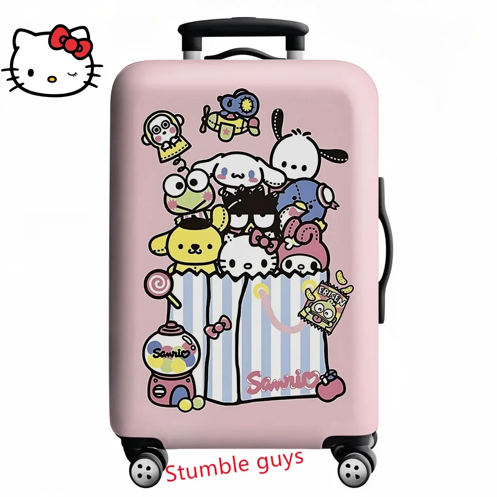 

Anime Demon Hunters Kpop Luggage Cover Fits 18-32 Inch Suitcases Soft Travel Protector