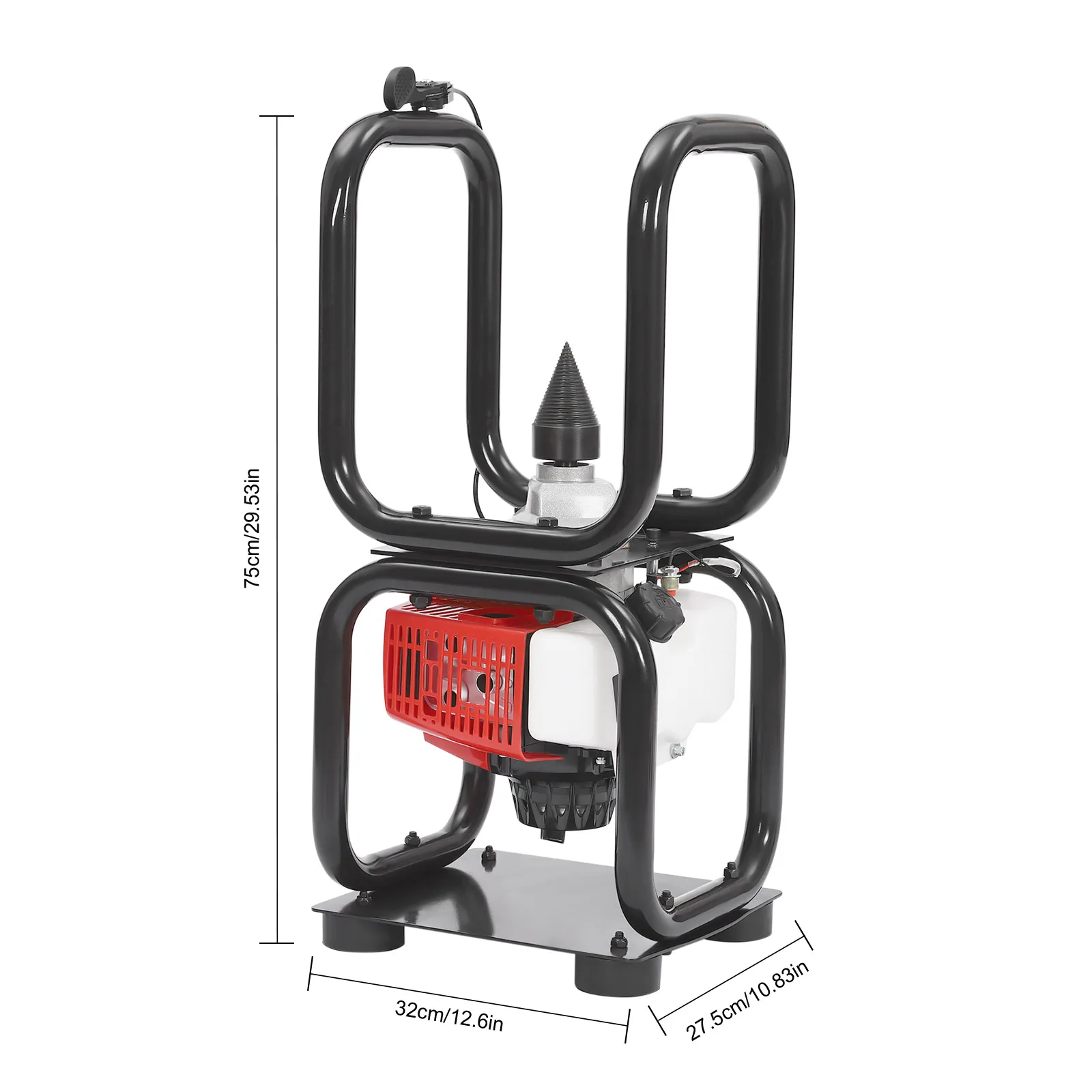 3.4HP 64CC تعمل بالغاز لاغ الفاصل 2-السكتة الدماغية تبريد الهواء مخروط الفاصل دليل بدء الحطب الخائن