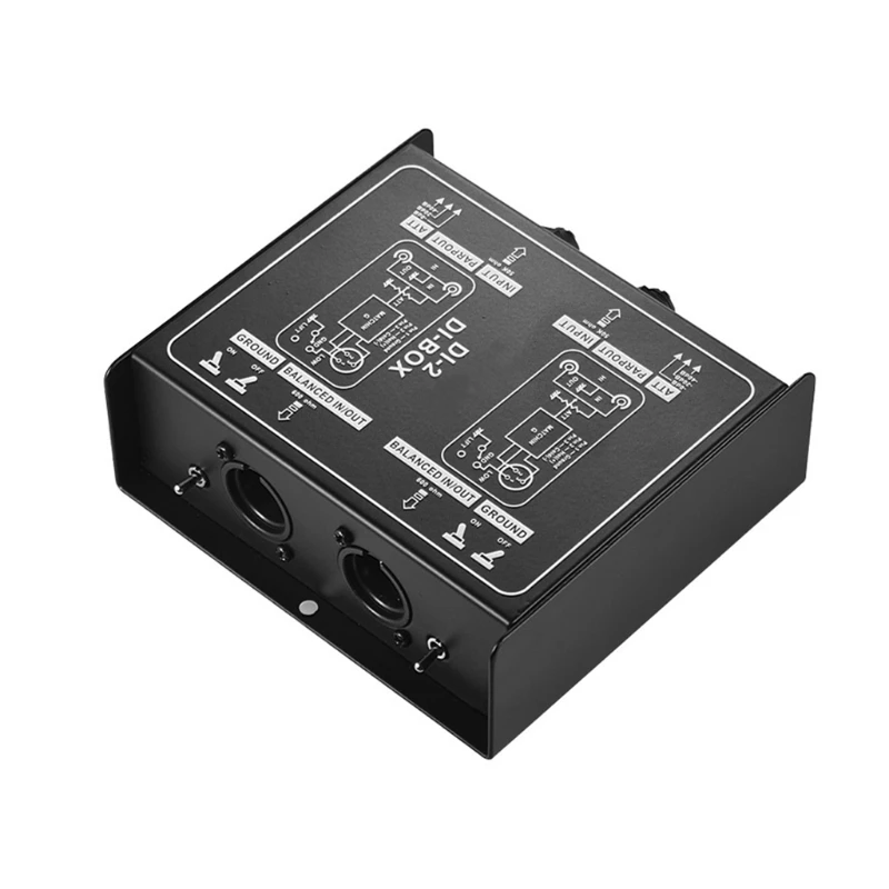 Professional Single Channel Passive DI-Box Direct Injection Box Balanced & Unbalance Converter Replacement