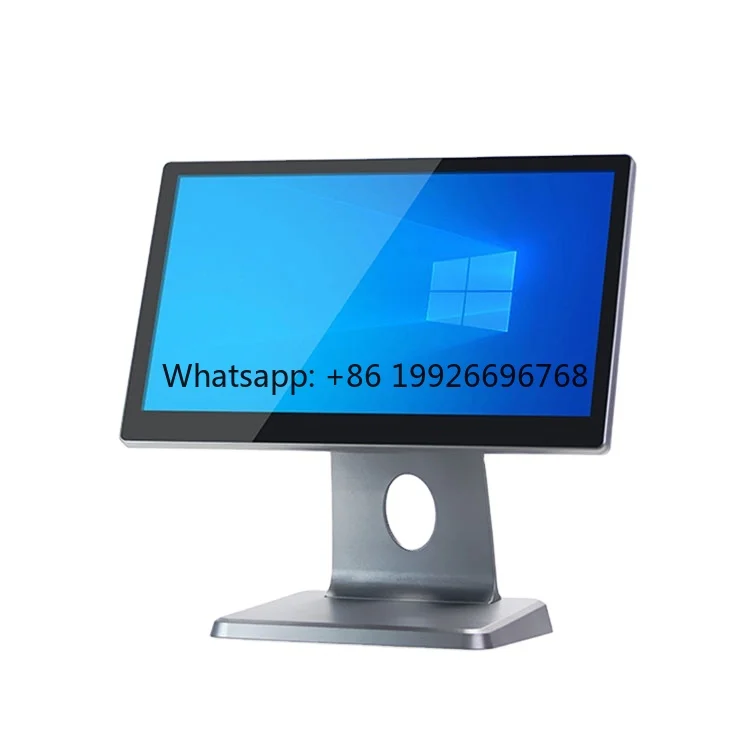 15.6 Inch Cash Register POS System Supplier Aluminum Alloy Shell Single Touch Screen All in One Pos System Machine Wholesale