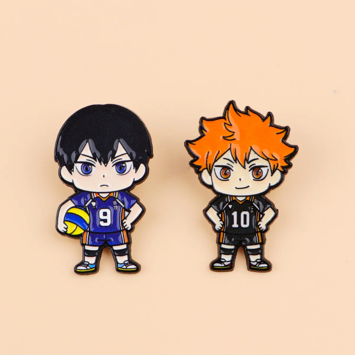 Cute Volleyball Boy Enamel Pin Cartoon Anime Badges on Backpack Women's Brooches Hat Lapel Pins Cosplay Accessories Toys Gifts