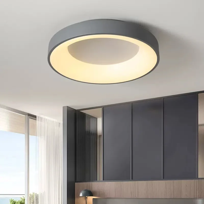 

Nordic LED ceiling light, modern and minimalist style, living room, bedroom, dining room, study, creative circular ceiling light