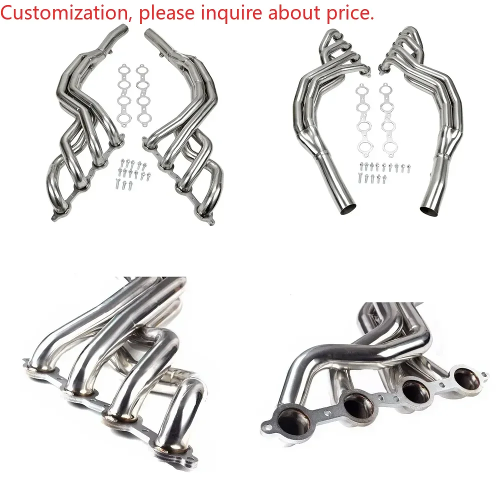 Hot sale Stainless steel long manifold exhaust pipe retrofit for 2010-2015  SS 6.2L V8