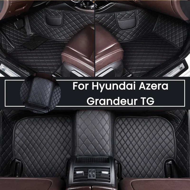 Car Floor Mats For Hyundai Azera Grandeur TG 2006~2011 2008 Carpets Footpads Rugs Cover Foot Pads Interior Accessories Stickers