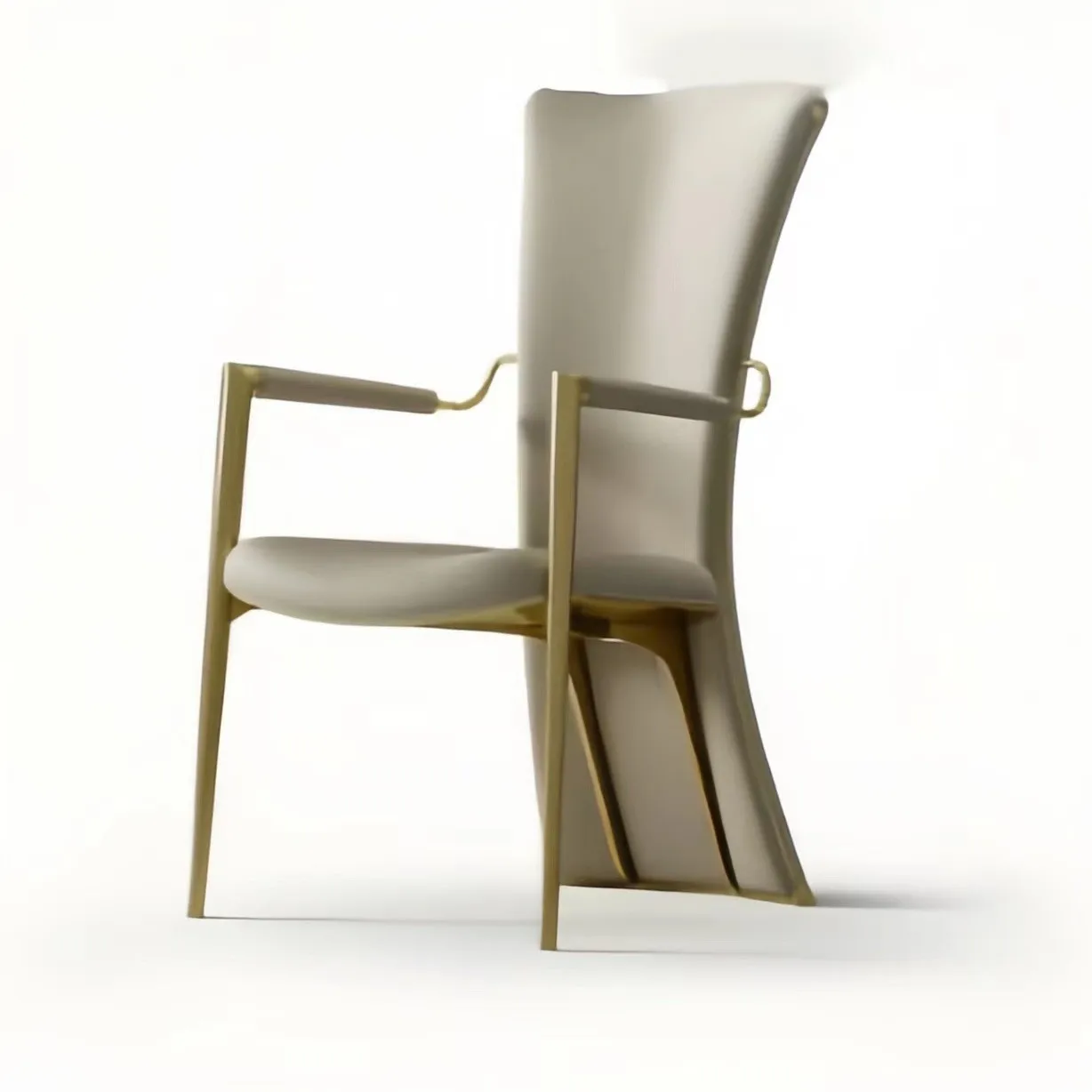 

Villa restaurant designer high-end all-leather dining chair