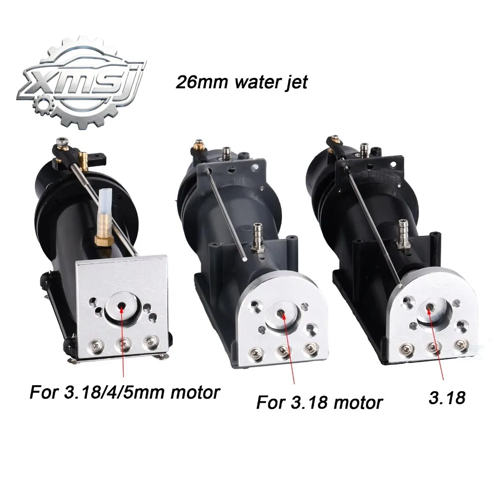 26-mm-Wasserstrahl-Antrieb, Jet-Boots-Pumpe mit 540/795-Bürstenmotor, Wasserkühlmantel für RC-Jet-Boots-Upgrade-Teile