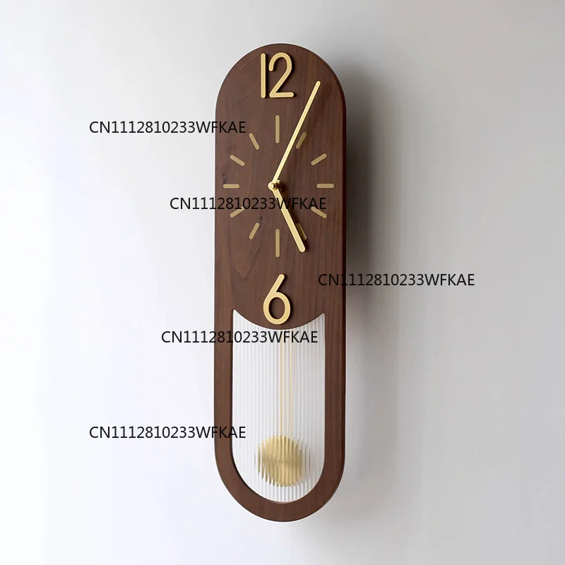 Simple Nordic Luxury Vintage Elegant Wood Design Clock, Home & Decor