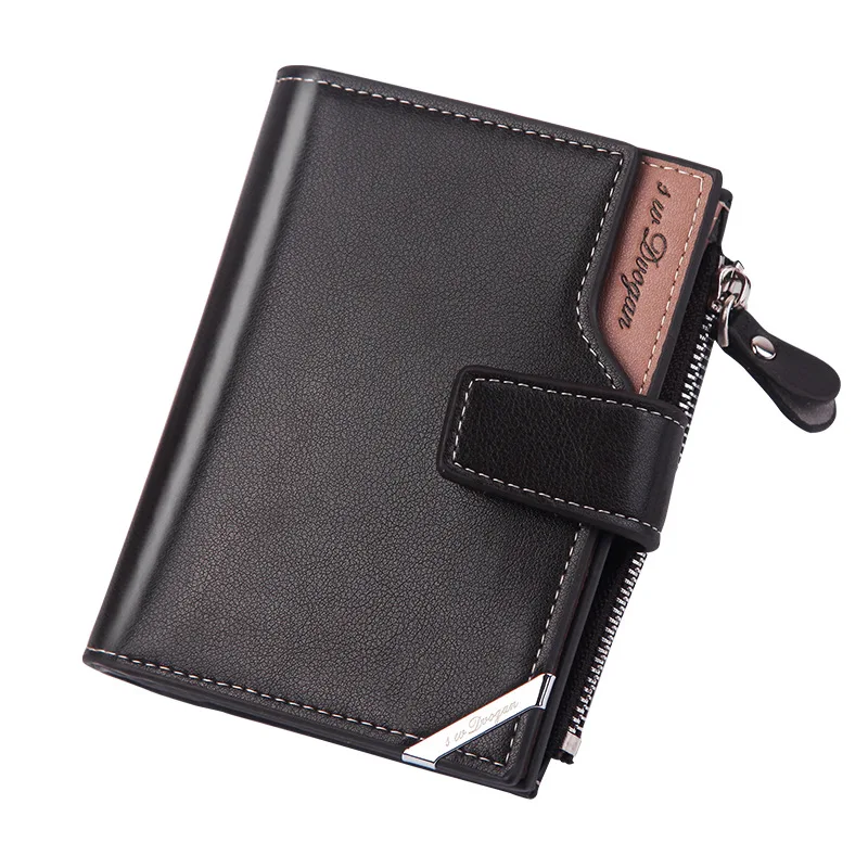 

Men's Vertical Buckle Wallet,Youth European and American Billfold Safe and Large Capacity Zero Wallet A Gift for Friends Family.