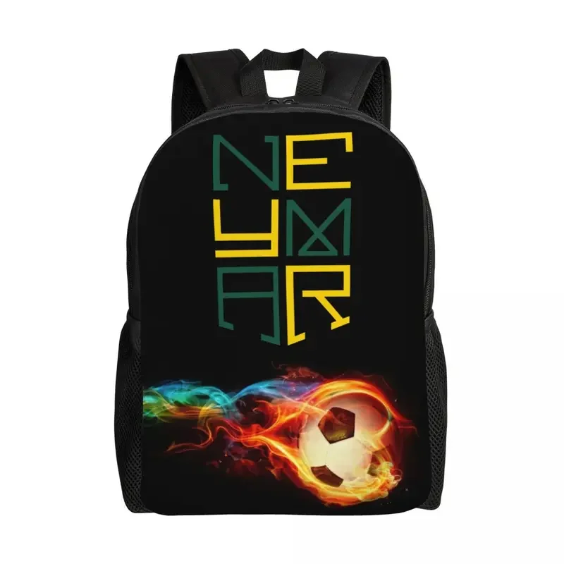 Neymar JR Football 3D Printing Backpacks for Boys Girls Soccer College School Travel Bags Men Women Bookbag Fits 15 Inch Laptop