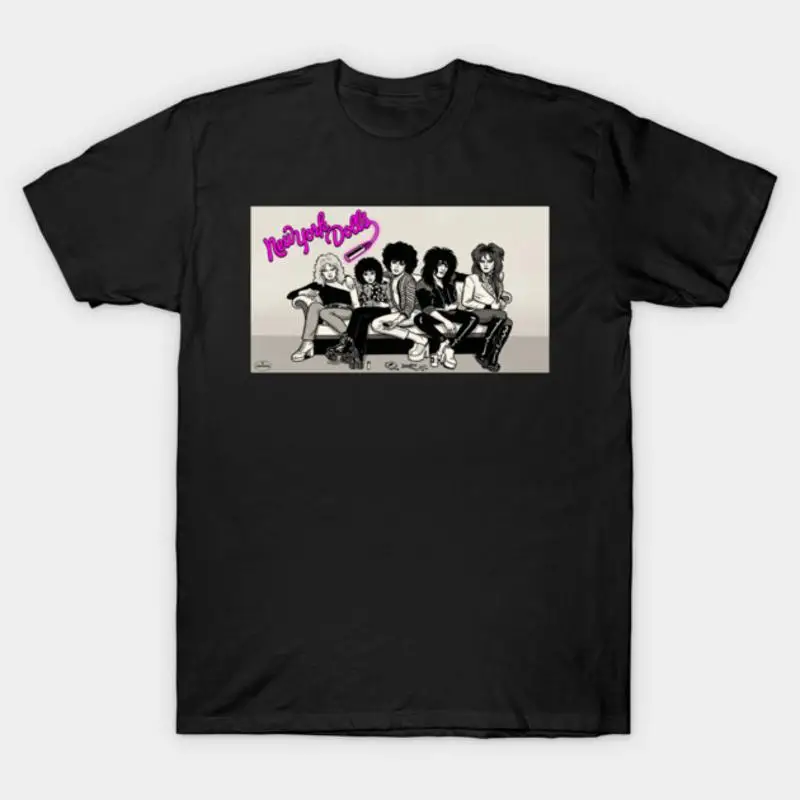 New York Dolls First Album Cartoon Drawing T-Shirt