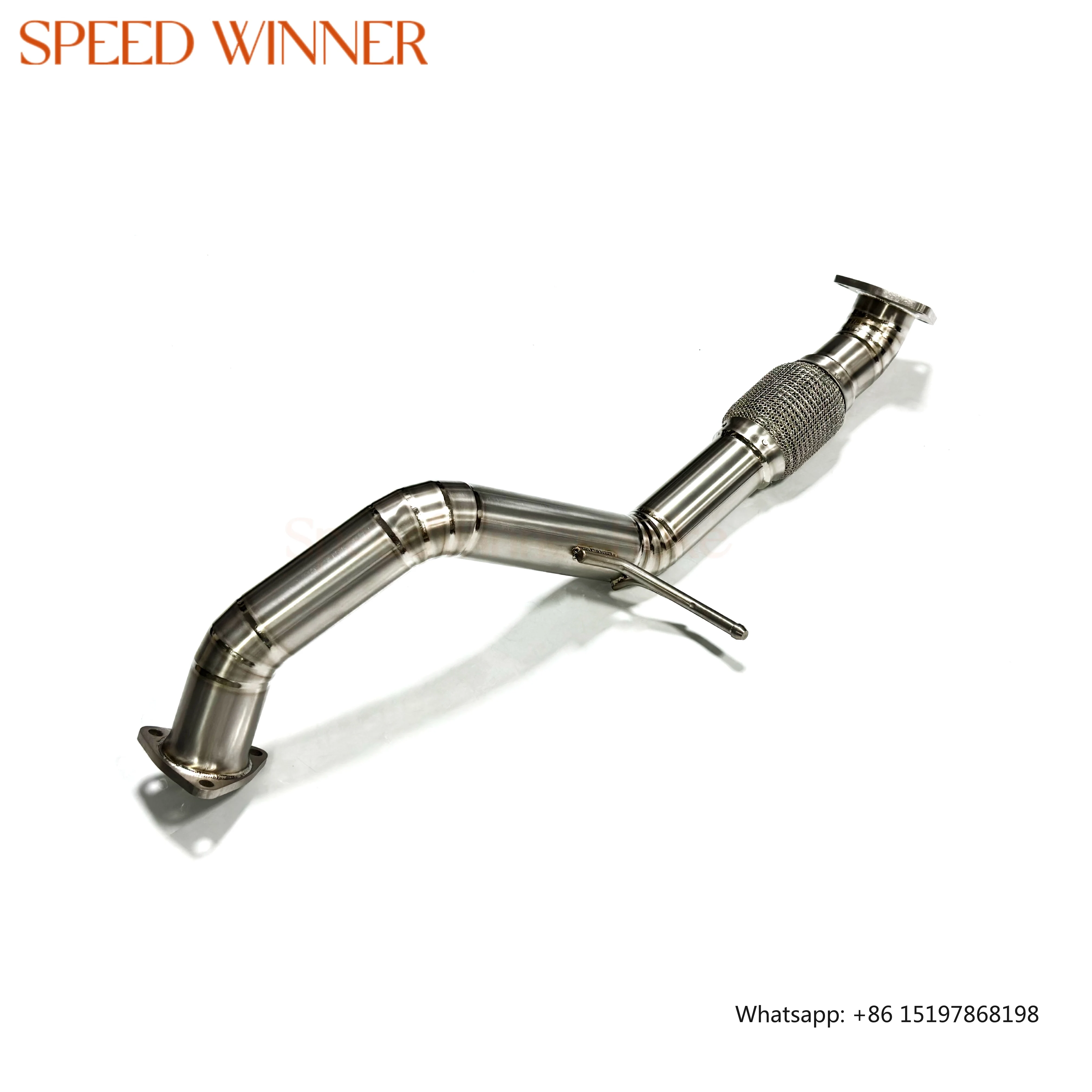 

SpeedWinner High Performance Titanium Exhaust Front Pipe Mid Pipe Downpipes for Honda Civic Type-R FL5 FK8