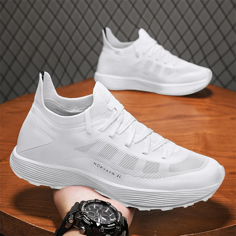 

Men's Climbing Shoes Breathable Lightweight Outdoor Hiking Shoes Rubber Sole Spring Autumn Season Pure Color Thick Bottom