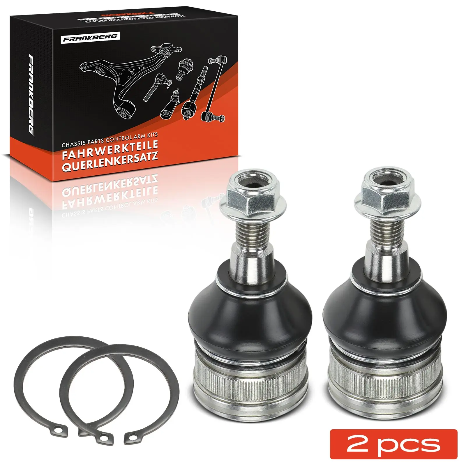 Frankberg 2x Traggelenk Führungsgelenk Vorderachse Links Rechts für Smart Forfour 454 Mitsubishi Colt VI Z2A 2006-2009 MN186218