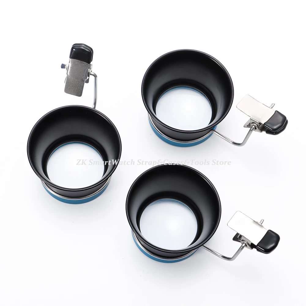 5X 10X 20X Lupenbrille mit Clip-On-Brillenlupen, tragbare Vergrößerungslinse für Uhrmacher-Reparaturwerkzeuge – Detail 9