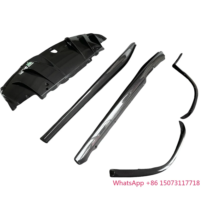 اكسسوارات السيارات OEM نمط ألياف الكربون الجاف طقم الجسم الجبهة الشفاه الفاصل التنانير الجانبية شفة ممتصة للصدمات الخلفية الناشر ل Ferarri 296 GTB #1