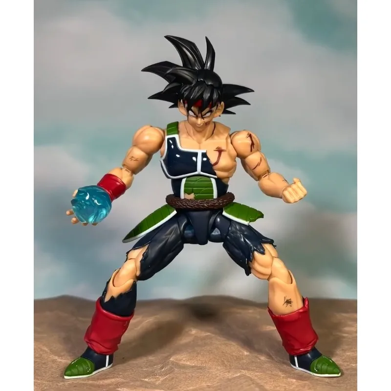 In Stock! Original Bandai S.H.Figuarts Dragon Ball Z Battle Damage BARDOCK THE FATHER OF GOKU Action Anime Figures Models Toys - view 4