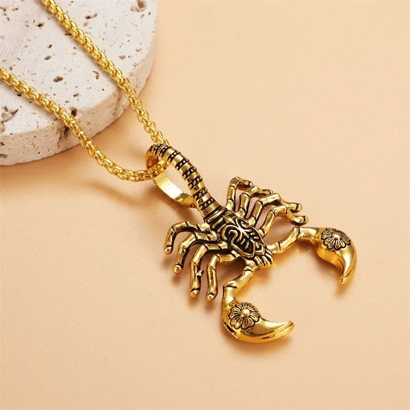 Scorpion Animal Necklace Pendant Men's Fashion Religious Jewelry