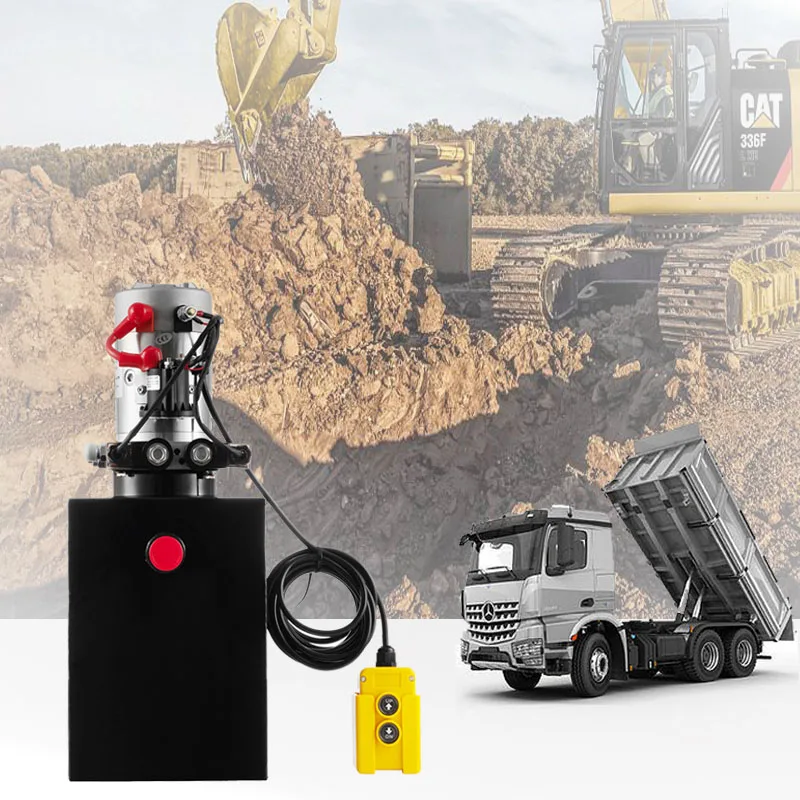 Bomba hidráulica de 8 quartos, bomba de reboque, 12v dc, unidade de energia hidráulica de ação única, 3200 psi, pressão de alívio máxima, levantamento de carro