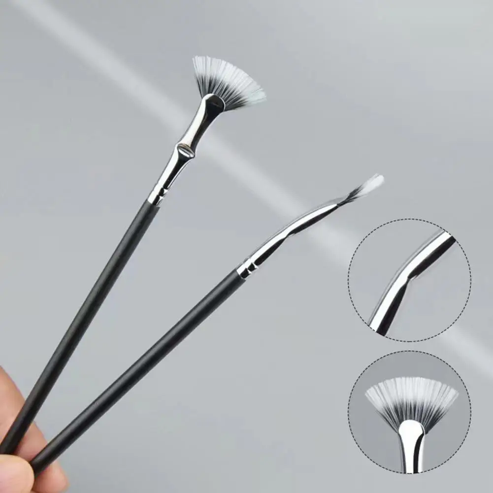 Brosse à mascara professionnelle en forme d'éventail, effet lifting naturel, cils inférieurs, non parfaitement