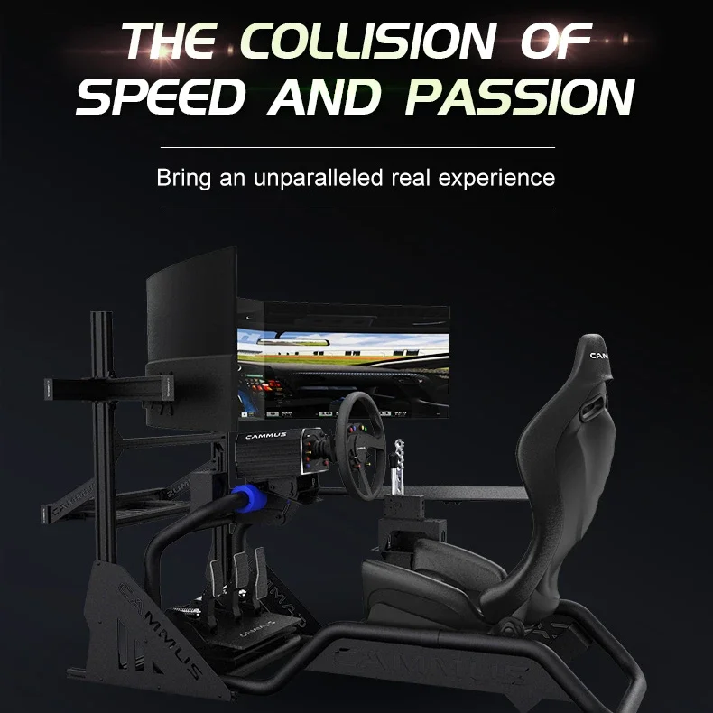 Adult Universal Virtual Racing Large Game Simulator Bracket Steering Wheel Seat Full F1 Racing Training