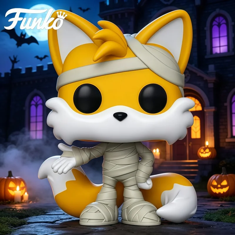 Genuine Licensed Funko Pop Games Mummy Tails Sonic Halloween Vinyl Collectible Statue Display Gift for Sonic Game Fan Collectors - view 2