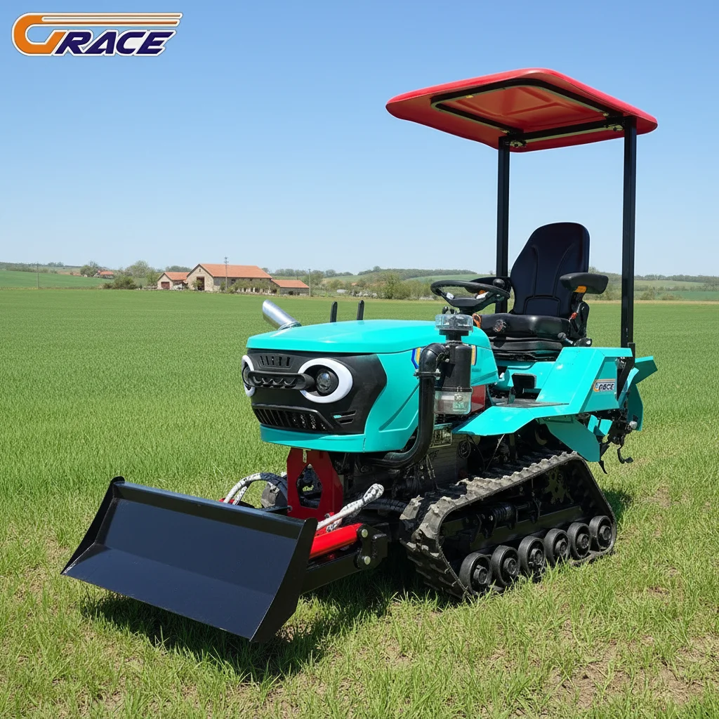 

Customize Mini Crawler Tractor Easy Operation Portable Farm Machine For Home Use